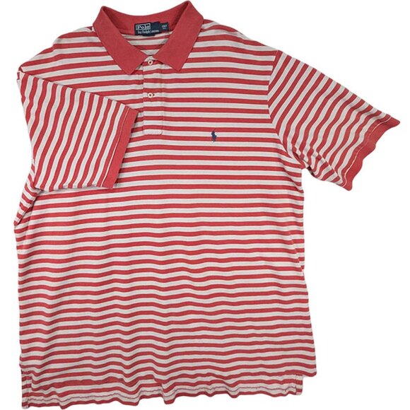 Polo Ralph Lauren Other - Polo Ralph Lauren Shirt Mens 2XLT Coral Striped Ivy League Country Club Preppy